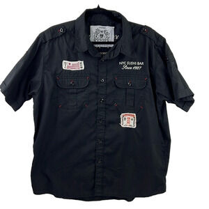 For Him U.K. London Men's SS NYC Sushi Bar Button Down Shirt